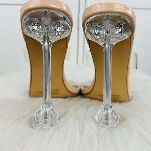 Gorgeous Fun EGO Champagne Pink Cake Stand Heels Party Prom Wedding - Picture 5 of 6